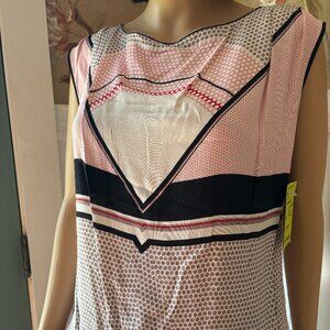 Max Studio StudioM Sleeveless Contemporary Blouse Size L